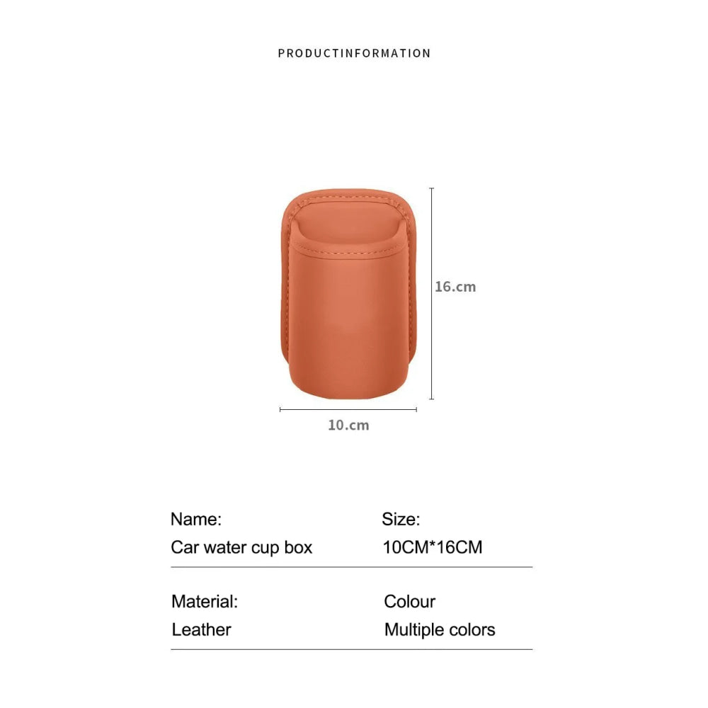 For Toyota Car Door Water Cup Holder Back Seat Drink Rack Leather Storage  Corolla Yaris Prius Camry Auris Avensis car sticker