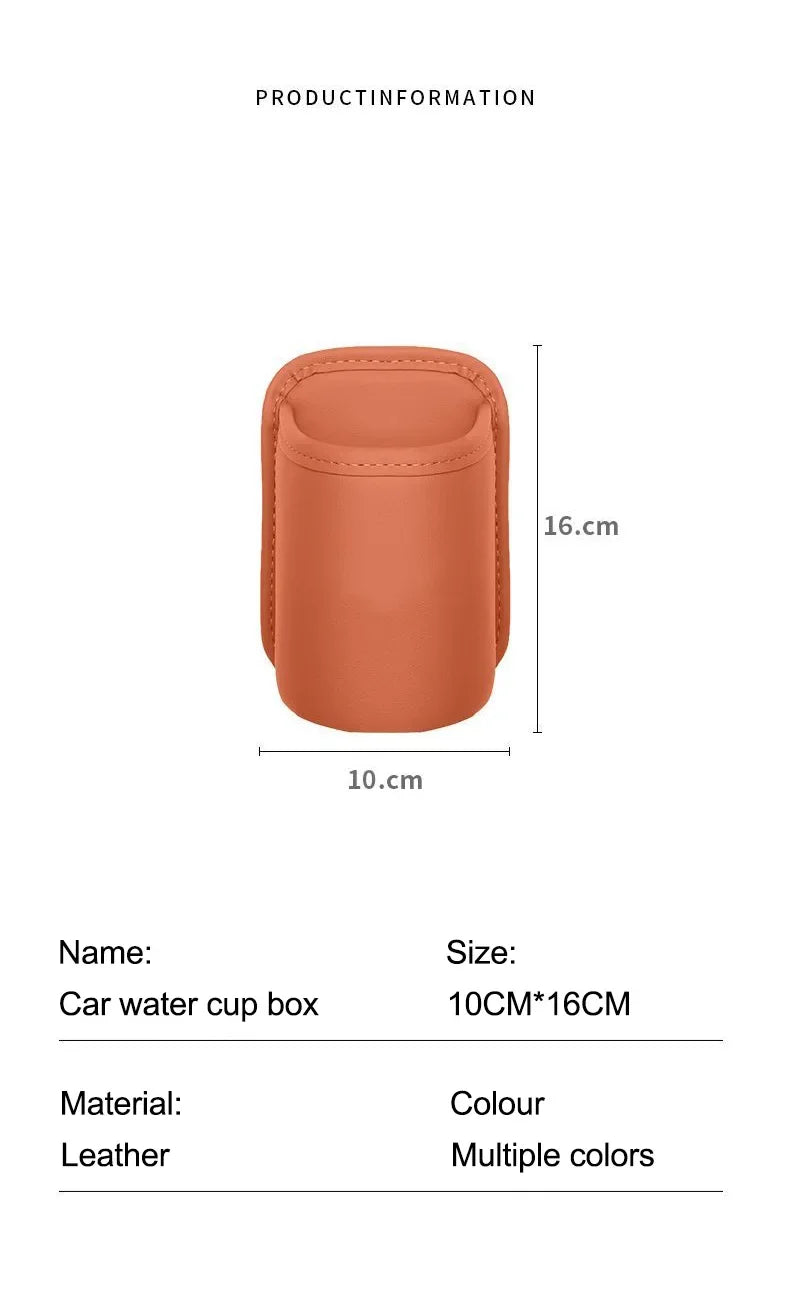For Toyota Car Door Water Cup Holder Back Seat Drink Rack Leather Storage  Corolla Yaris Prius Camry Auris Avensis car sticker