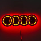 18X5.8CM LED Badge Light Exterior for Audi Q2 Q8 A1 A2 Q3 A3 A4 A5 A6 A7 A8 Q5 Q7 TT Car Rear Trunk Emblem Sticker Accessories