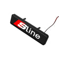 Front Grille Decoration Badge Car Head Grill Emblem LED Light Audi Sline A6 Q3 A3 B5 B6 B7 B8 B9 Q7 8P 8V 8L A5 A4 C6 Car sticke