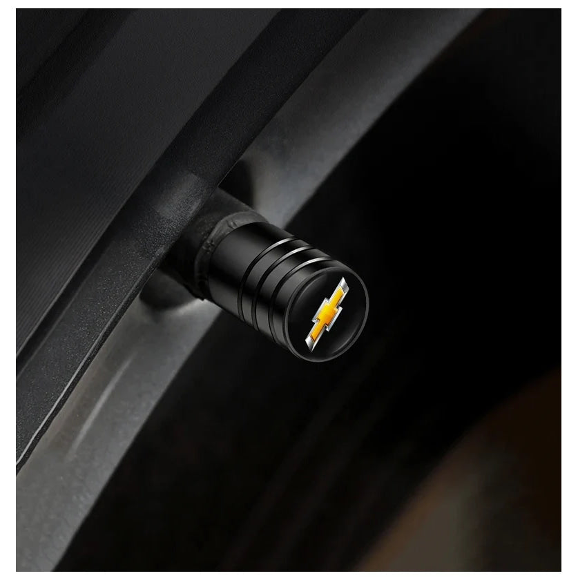4Pcs Car Styling Wheel Tire Valve Air Stem Cap Duust Covers For Chevrolet Tracker Optra Lanos SS Sail Corsa Matiz Avalanche Onix