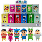 Kucikuji Original Crayon Shin Chan Blind Boxs Toys Kawaii Figures Anime Model Mobile Phone And Computer Screen Car Ornament Toys