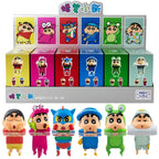 Kucikuji Original Crayon Shin Chan Blind Boxs Toys Kawaii Figures Anime Model Mobile Phone And Computer Screen Car Ornament Toys
