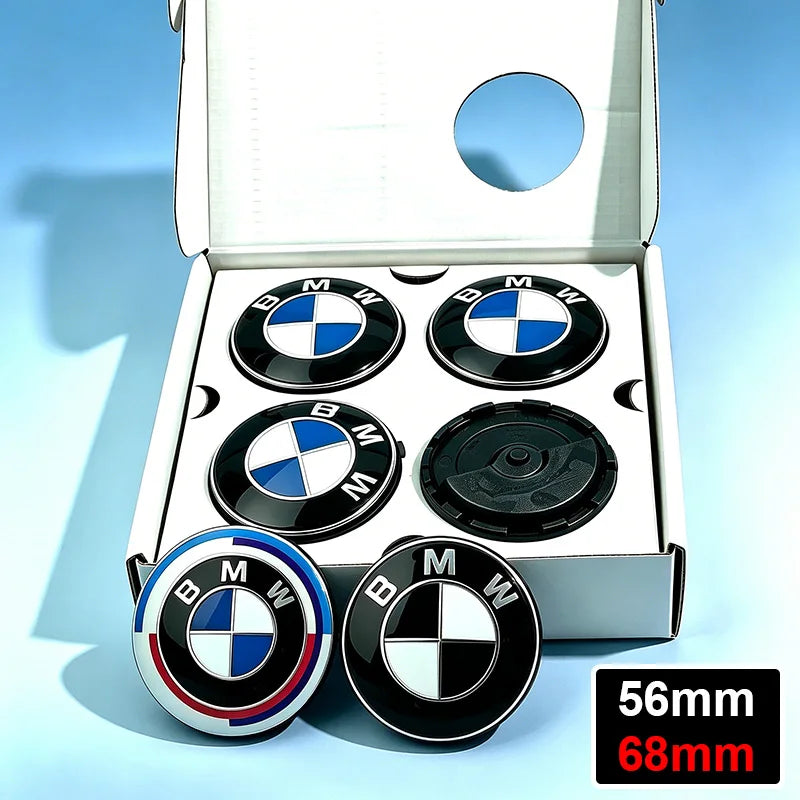 56mm/68mm Car Logo Floating Wheel Center Caps Hub Emblem Cover for BMW X1 X3 X4 X6 M2 M4 M5 F39 F45 F31 E82 E90 G32 E84 G01 G05