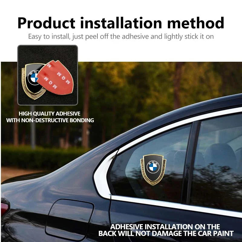 3D Auto Stickers Metal Logo Emblem Sticker Decal Car Styling For BMW M Performance Alpina M3 M5 M6 X1 X3 X4 X5 G20