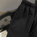 BMW Y2k Print Shorts Men Summer Casual Streetwear Gym Fitness Sports Five-point Pants Elastic Waist Loose Comfort Daily Bottoms