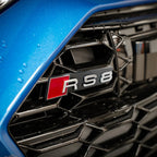 3D ABS For Audi RS6 RS4 RS3 RS5 RS8 RS7 Emblem Car Front Grille Badge Logo Decoration Stickers Exterior Modification Accessories