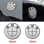 45/74/82mm automobile ABS front and rear logo hub covers are suitable for BMW Group's new badge decoration accessories.