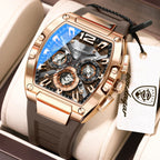 POEDAGAR Fashion Military Men's Watches Luminous Waterproof Date Sports Male Clock Chronograph Silicone Quartz Luxury Wristwatch