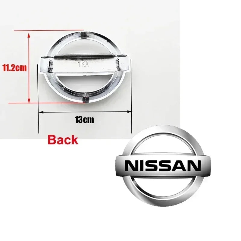 3D ABS New Emblem Car Front Rear Logo for Nissan Tiida Sentra Teana X Trail T30 T32 Almera Kicks Micra Qashqai J10 J11 Leaf Juke