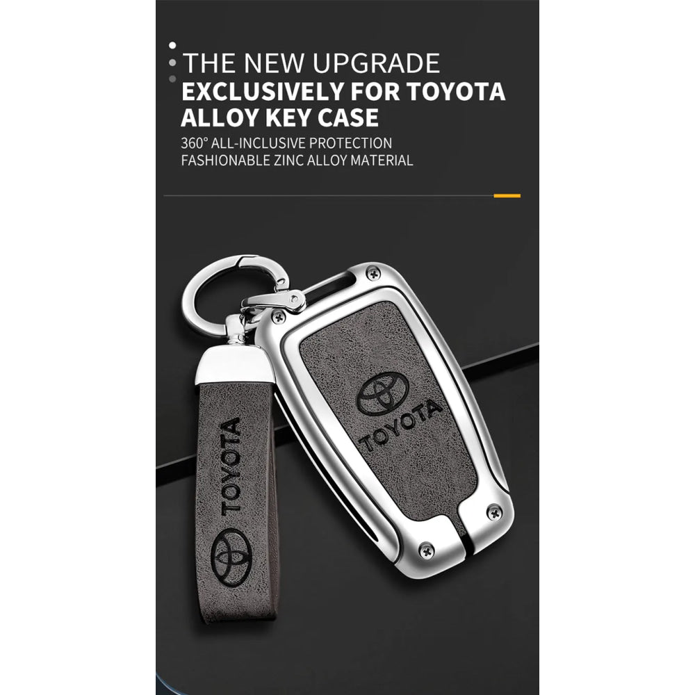 Car Key Case Bag Cover Shell For Toyota CHR Prado 2017 2018 Prius Camry Corolla RAV4 2017 2018 2019 2020 Protector Accessories
