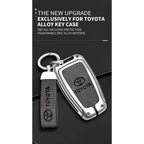Car Key Case Bag Cover Shell For Toyota CHR Prado 2017 2018 Prius Camry Corolla RAV4 2017 2018 2019 2020 Protector Accessories