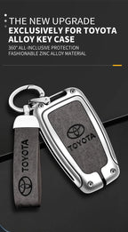 Car Key Case Bag Cover Shell For Toyota CHR Prado 2017 2018 Prius Camry Corolla RAV4 2017 2018 2019 2020 Protector Accessories