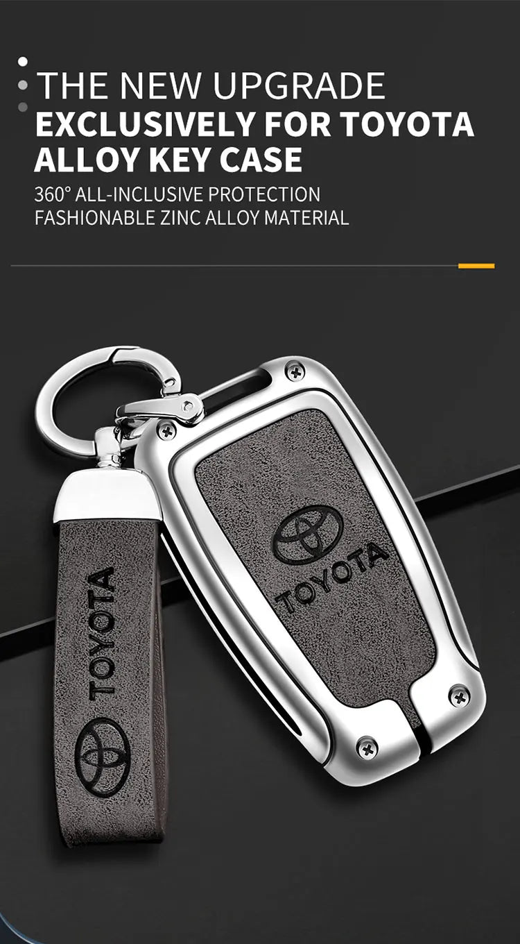Car Key Case Bag Cover Shell For Toyota CHR Prado 2017 2018 Prius Camry Corolla RAV4 2017 2018 2019 2020 Protector Accessories