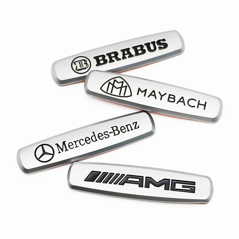 1/2/4pcs for AMG Car seat Emblem Backrest Headrest Clips Console Decoration Badge Interior decoration Sticker Accessories