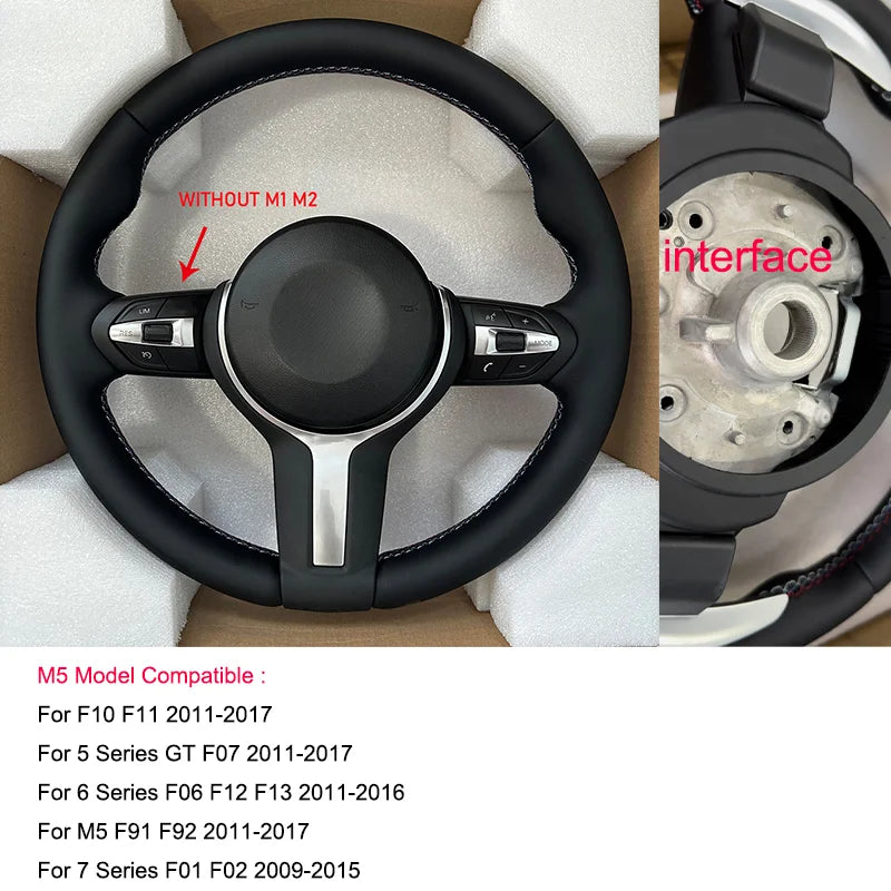 F01 F06 F10 F11 F15 F20 F21 F22 F30 F31 F32 F36 E70 E90 M3 M4 M5 For BMW 3 5 Series Manual Steering Wheel Without Paddle