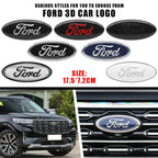 114mm/150mm/175mm Car Front Hood Emblem for Ford Fiesta Range Focus Mondeo Explorer Fusion Transit Edge Auto Rear Trunk Sticker