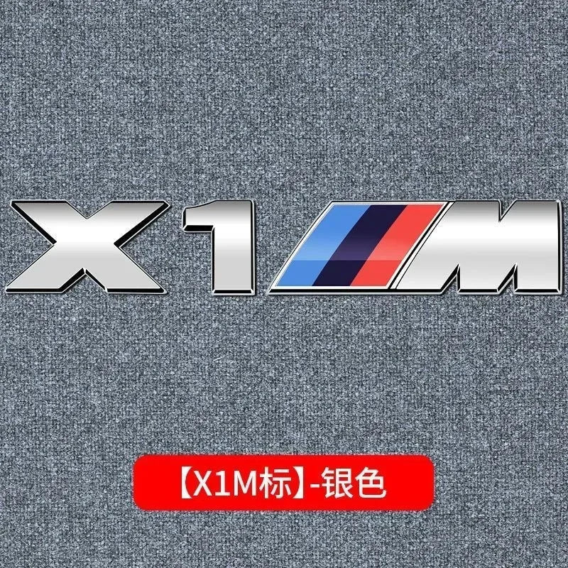 3D Metal Car Body Side Badge Body Rear Trunk Decor Sticker Modification For BMW M X1 X2 X3 X4 X5 E84 F26 E83 F25 E53 E70 E71 G02