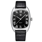 RollsTimi 2026 New Men's Watches Top Brand Luxury Oval Quartz Watch For Men Fashion Watch Man Waterproof VH31 Clock Gift Leathe