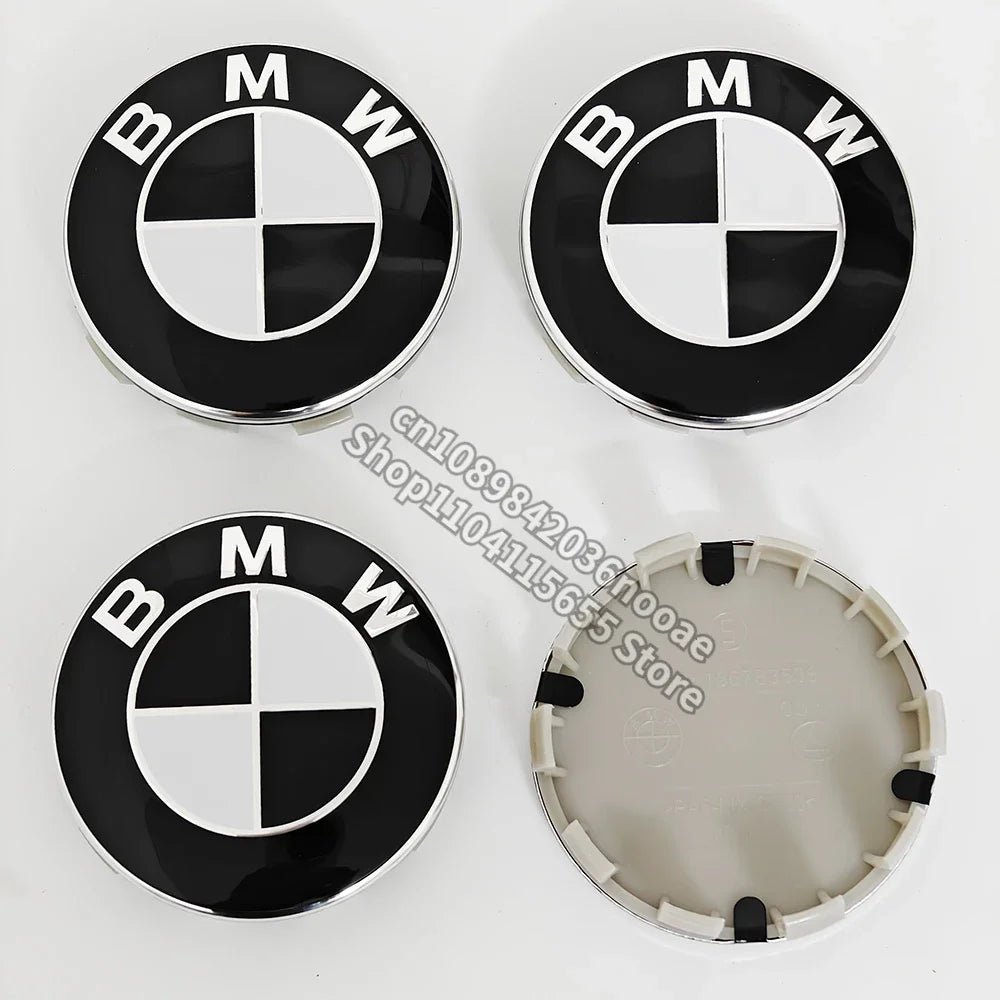 4 Pcs 68mm 56mm Wheel Center Cap for BMW E90 E87 F30 F20 F10 E60 F01 F02 G20 G30 G38 G14 F22 X1 X3 X4 X5 X6 M1 M2 M3 M4 M5 M6 M8