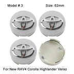 4Pcs 57/62mm Car Wheel Center Hub Cap Rim Cover For Toyota Corolla RAV4 LEVIN Yaris C-HR Camry Prius Prado  Car Auto Accessories