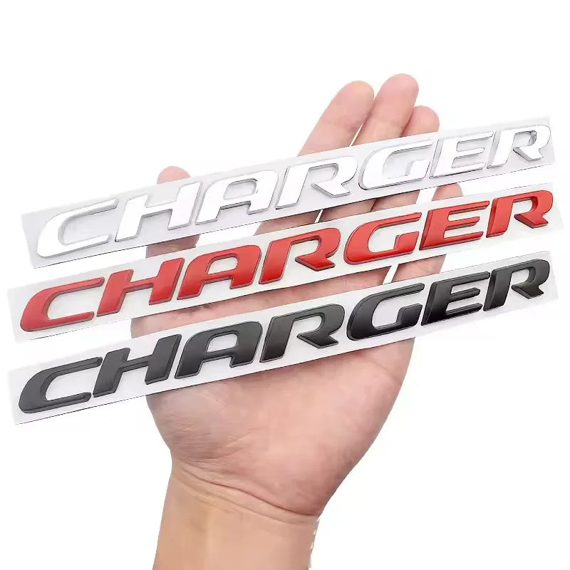 1PC 3D ABS Car Letter Logo Sticker Tail Bumper Badge Auto Rear Trunk Emblem Decals Accessories For Dodge Charger Caliber Journey