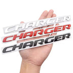 1PC 3D ABS Car Letter Logo Sticker Tail Bumper Badge Auto Rear Trunk Emblem Decals Accessories For Dodge Charger Caliber Journey