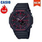 2026 vip Casio GA-2100 men's watch series G-SHOCK small steel cannon series genuine black gold waterproof sports couple watch