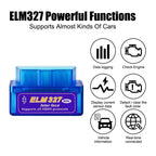 Escáner OBD2 Mini lector de códigos ELM327 V2.1, herramientas de diagnóstico de coche, herramienta de escaneo inalámbrico para comprobar el motor, Detector de fallos