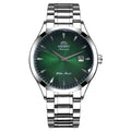 Orient Automatic Men's Watch, Black Dial Stainless Steel Band, Water Resistant Classic Business Wristwatch with Date Display