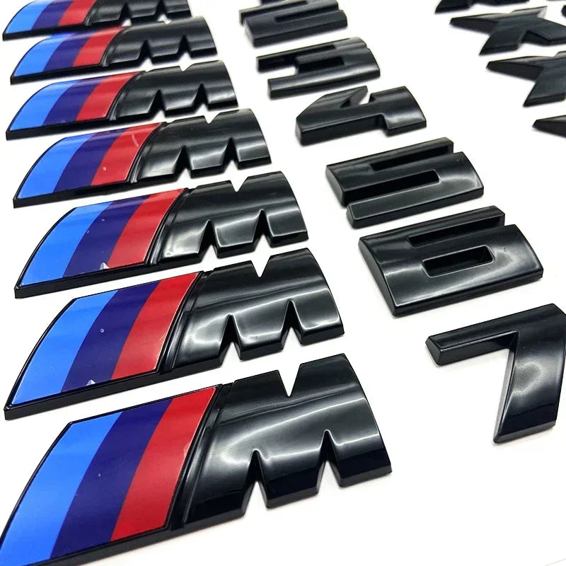 3D Rear Trunk Emblem Badge Logo Car Sticker BMW E46 E60 E64 F10 F20 F30 F06 F12 F13 E90 E92 E93 F80 F82 F87 M1 M2 M3 M4 M5 M6 M7