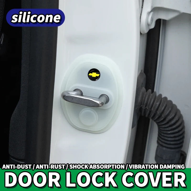 Silicone Car Door Protector - Shockproof, Mute, Dustproof For Chevrolet Silverado Impala Malibu Equinox Cruze Camaro Spark Aveo