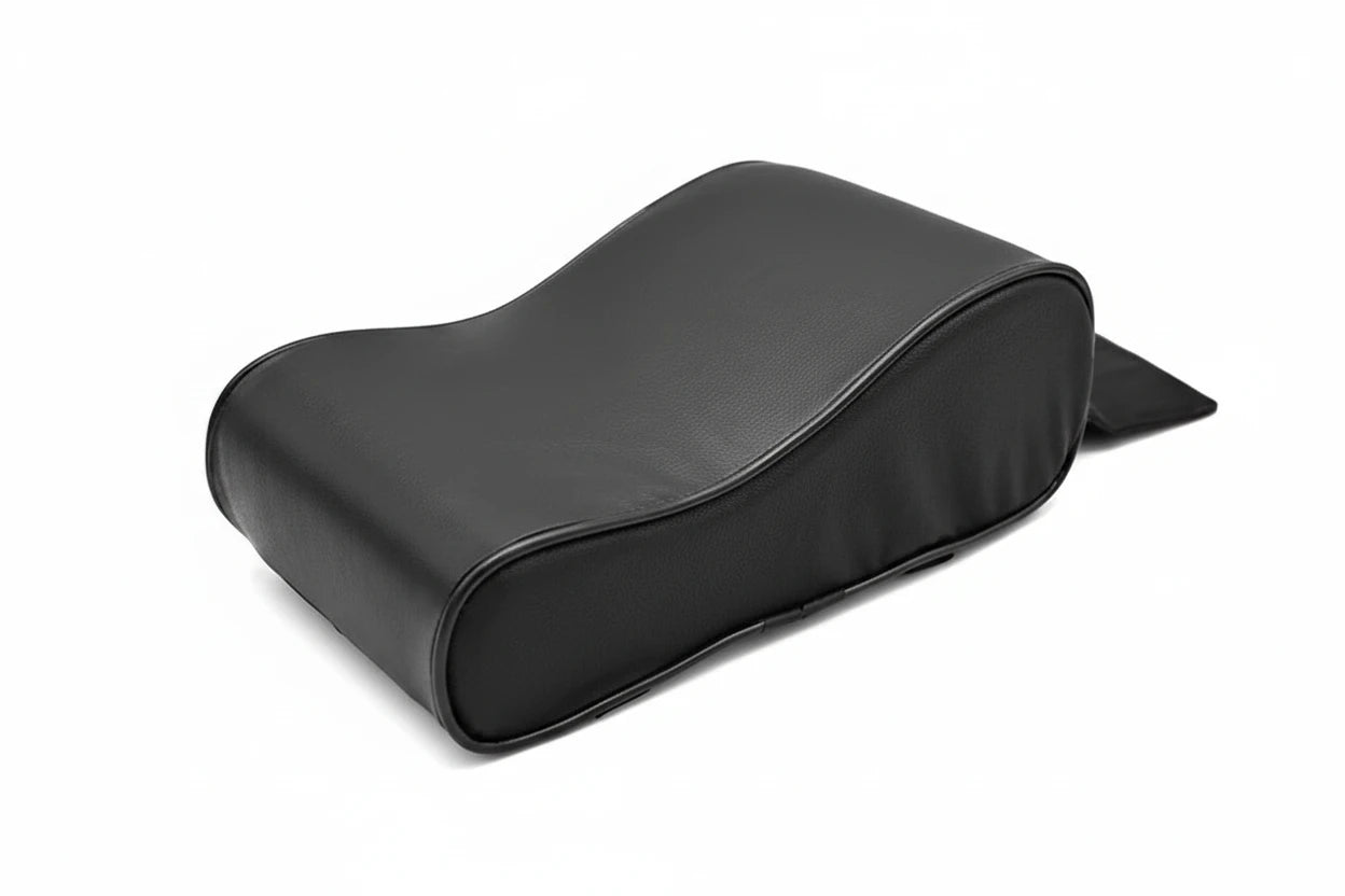 Almohadilla para reposabrazos de coche, cojín de protección de consola Central de cuero para coche, caja de almacenamiento de reposabrazos de espuma viscoelástica gruesa con bolsillo