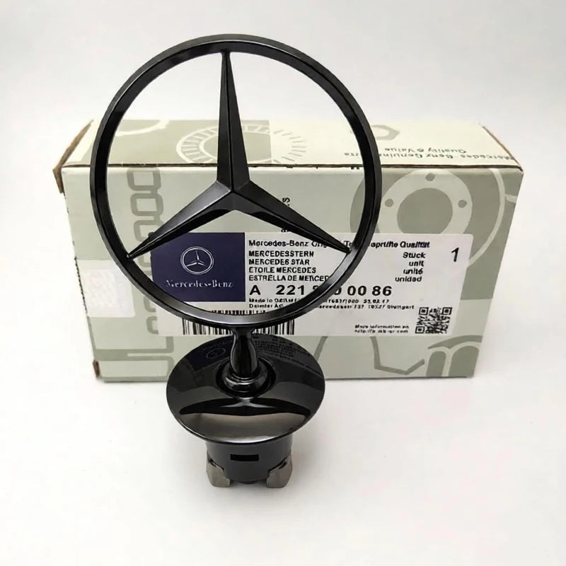 3D Star Bonnet Label Badge Car Front Hood Zinc Alloy Emblem for Mercedes Benz W213 W222 W223 E300 W205 W206 W212 W203 W204