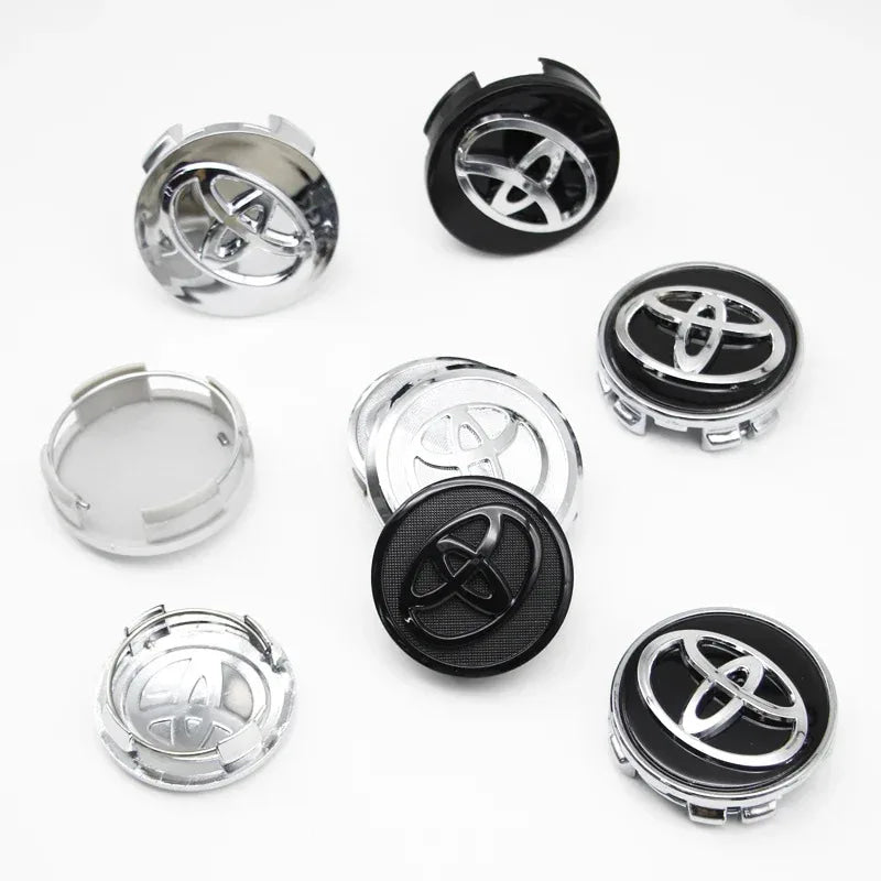 4Pcs 57/62mm Car Wheel Center Hub Cap Rim Cover For Toyota Corolla RAV4 LEVIN Yaris C-HR Camry Prius Prado  Car Auto Accessories