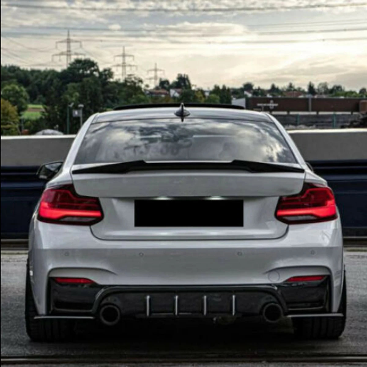 For BMW 2 Series F22 Coupe M2 F87 2014 2015 2016 2017 2018 2019 2020 2021 Rear Bumper Roof Spoiler Trunk Top Wing Lip