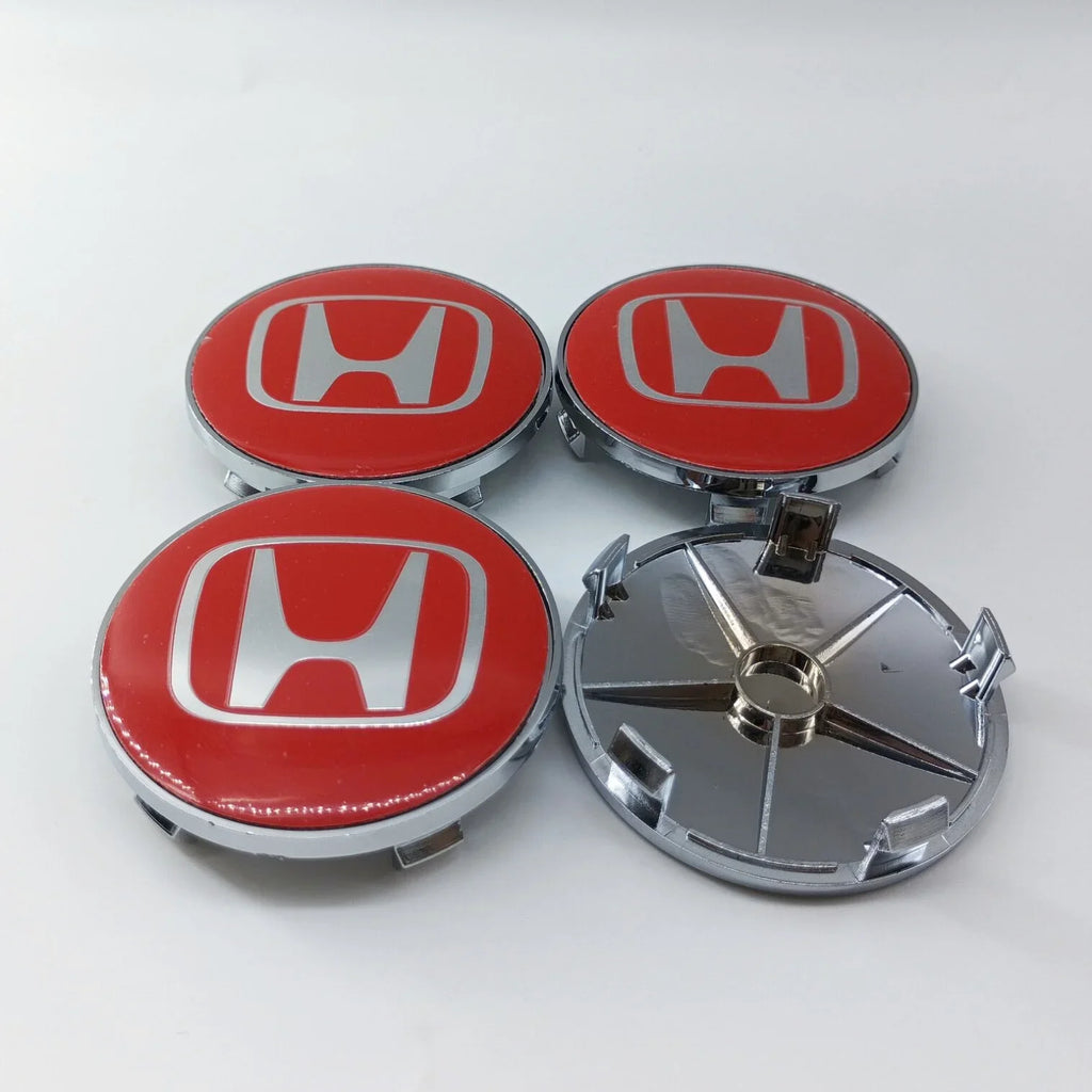 4pcs65mm 68mm For H Honda Mugen Pilot TypeR TypeS Insight CarStyling Wheel Center Hub Caps Cover Replacement Accessoriesstickers