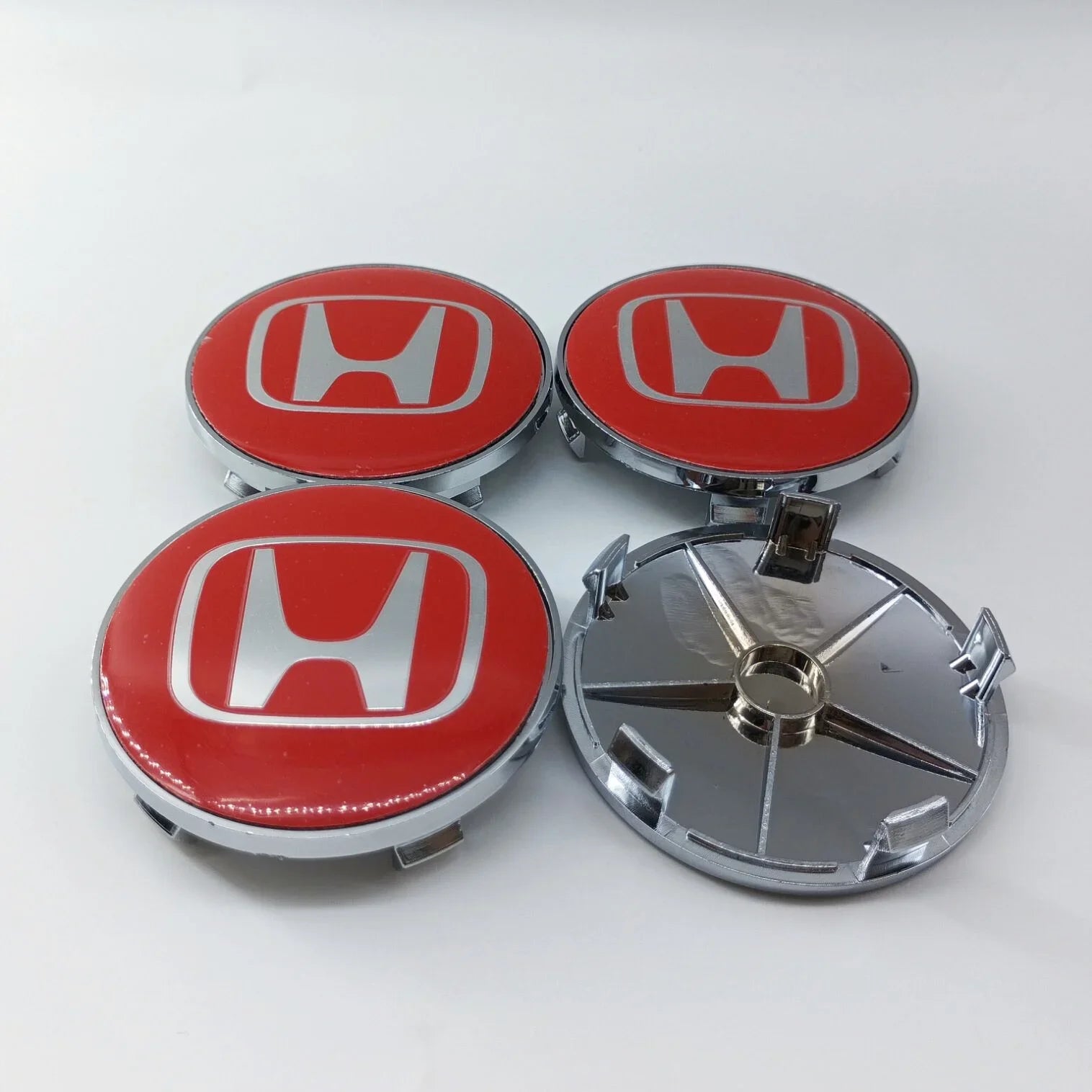 4pcs65mm 68mm For H Honda Mugen Pilot TypeR TypeS Insight CarStyling Wheel Center Hub Caps Cover Replacement Accessoriesstickers
