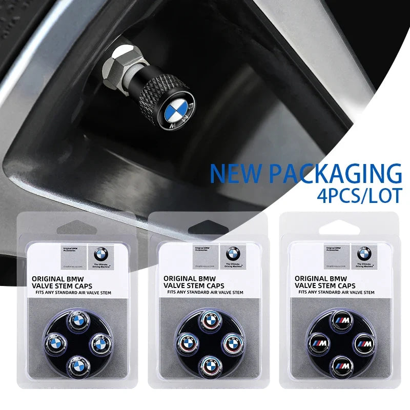 QMM-8685 Car Aluminum Wheel Tire Valve Stem Caps Airtight Covers For BMW M 50th Anniversary Celebration E46 E90 E60 F30 E39 E36