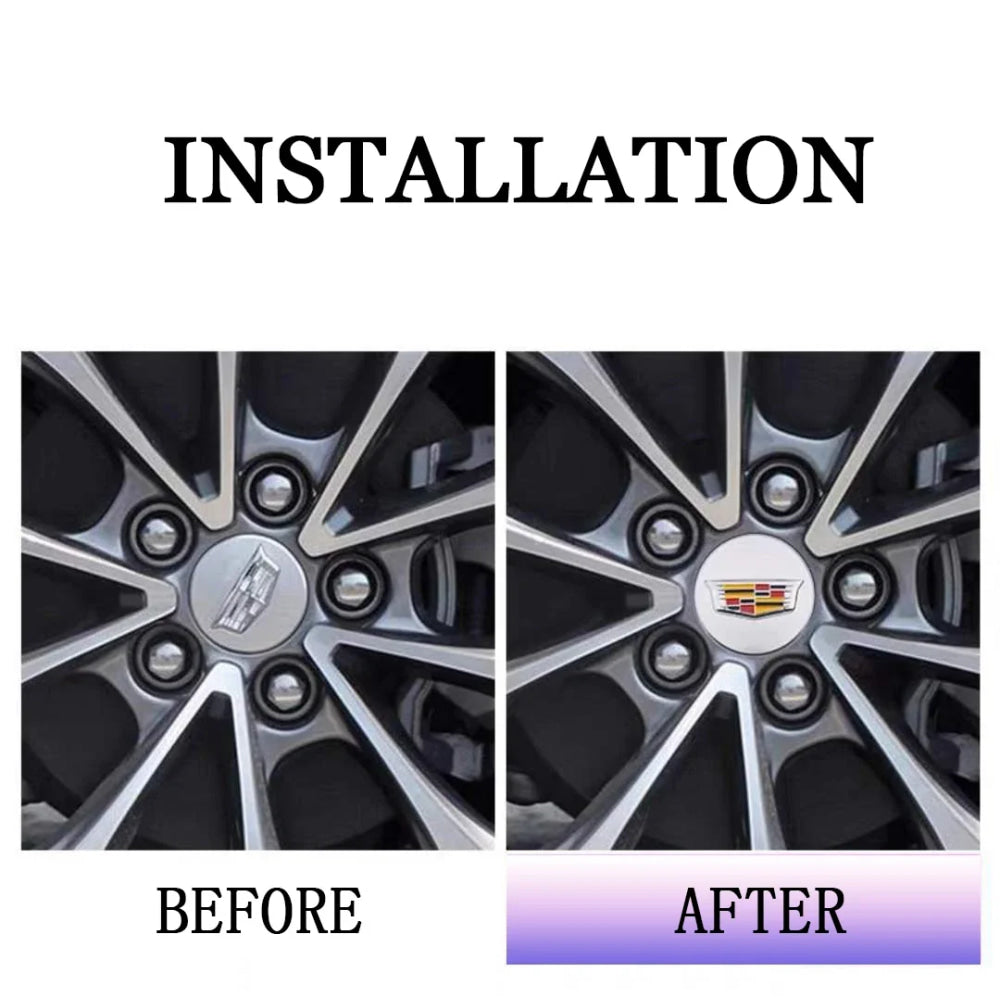 66mm 4pcs Wheel Center Hub Cover Caps Accessories for Cadillac Escalade XT5 XT6 CT5 CT6 XTS CT4 Auto Tire Emblem Car Styling