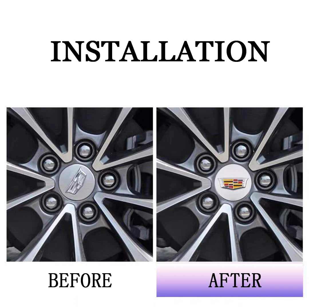 66mm 4pcs Wheel Center Hub Cover Caps Accessories for Cadillac Escalade XT5 XT6 CT5 CT6 XTS CT4 Auto Tire Emblem Car Styling