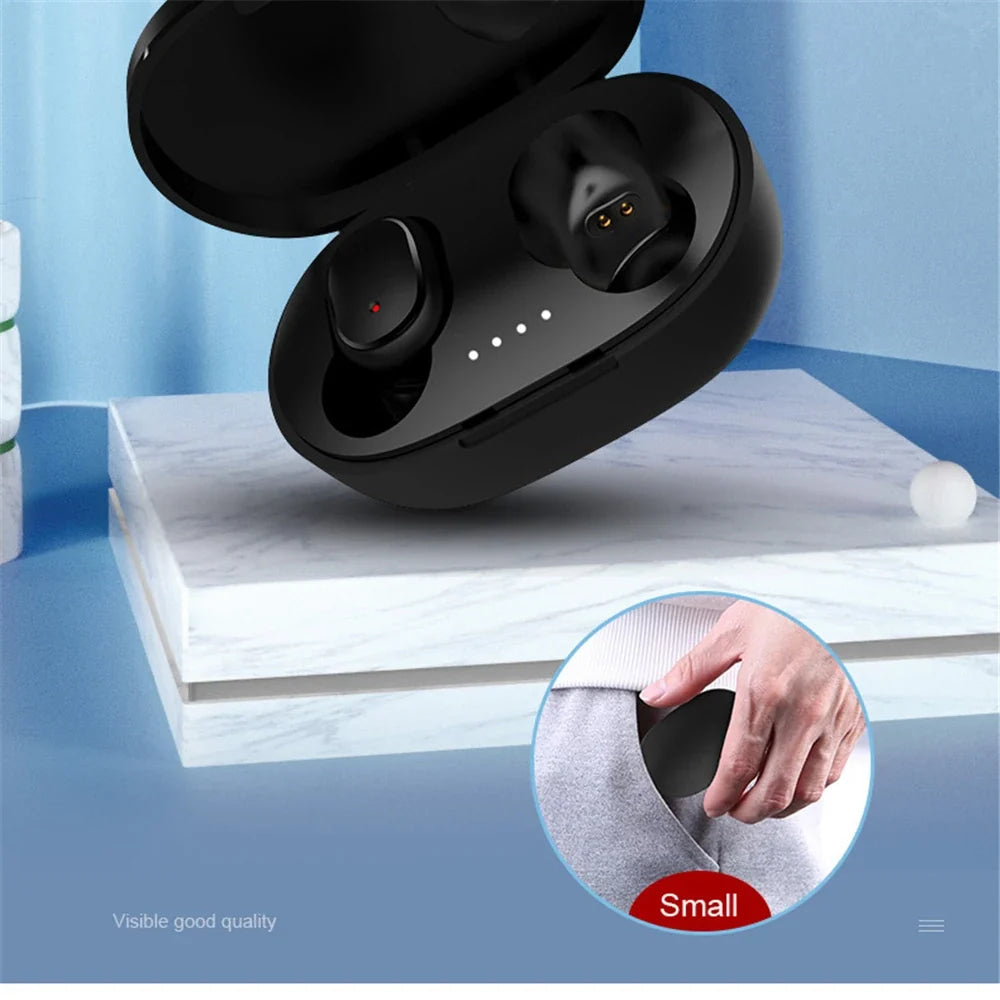 A6S Wireless Bluetooth Earphones - Sport Touch Control Headset With LED Display Stereo Sound For Xiaomi Huawei