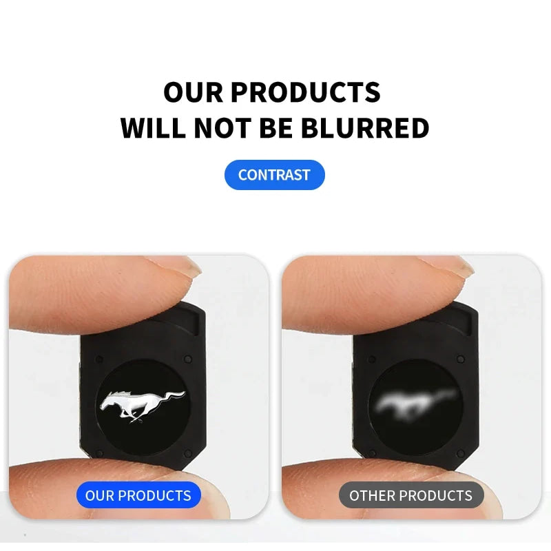 Car Led Welcome Lights Courtesy Projector Ghost Shadow Logo Emblem Light For Ford Mustang 4 5 6 2024 2023 2022-2010 Accessories