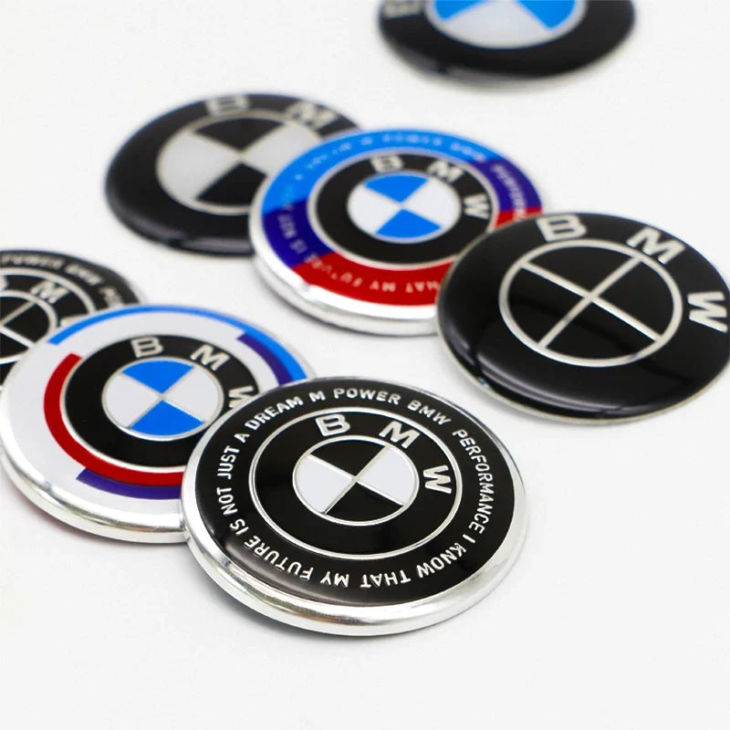 4.5cm Car Steering Wheel Decoration Badge Sticker For BMW G80 E84 F48 G01 G11 X1 X2 X3 X4 X5 X6 G07 Interior Emblem Accessorie