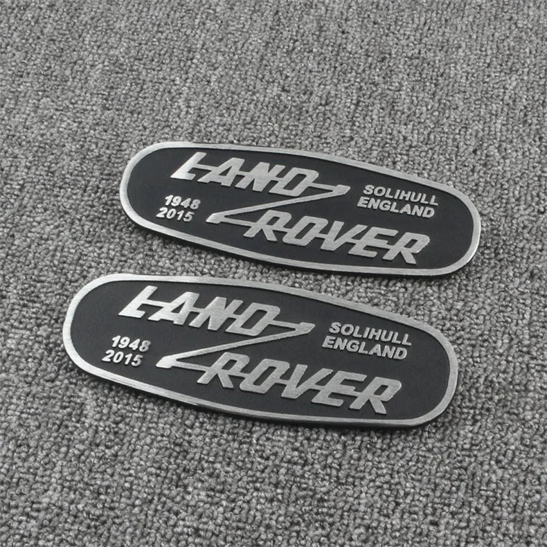 3D Metal Car Front Grille Emblem for Land Rover SOLIHULL ENGLAND Logo Sticker Defender 2015 Auto Badge Decoration Accessories