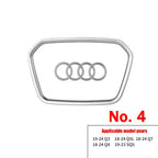 Car Styling Steering Wheel Center Logo Cover Replacement Trim Accessories For Audi Sline TT A3 A5 A7 Q3 Q5 Q7 Q8 A4L A6L A8L Q5L