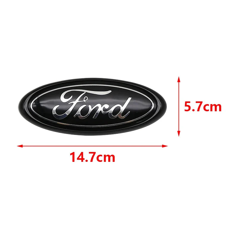 For Focus Ranger Mustang Kuga Mondeo Fiesta Explorer Transit Accessories Ford ABS 14.5cm Car Front Hood Emblem ABS Badge Cover