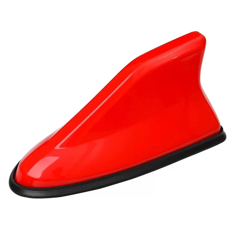 16cm Universal Carbon Fiber Look Car Roof Top Mount Shark Fin Aerial Antenna Toppers Auto Radio AM FM Antenna Signal Amplifier