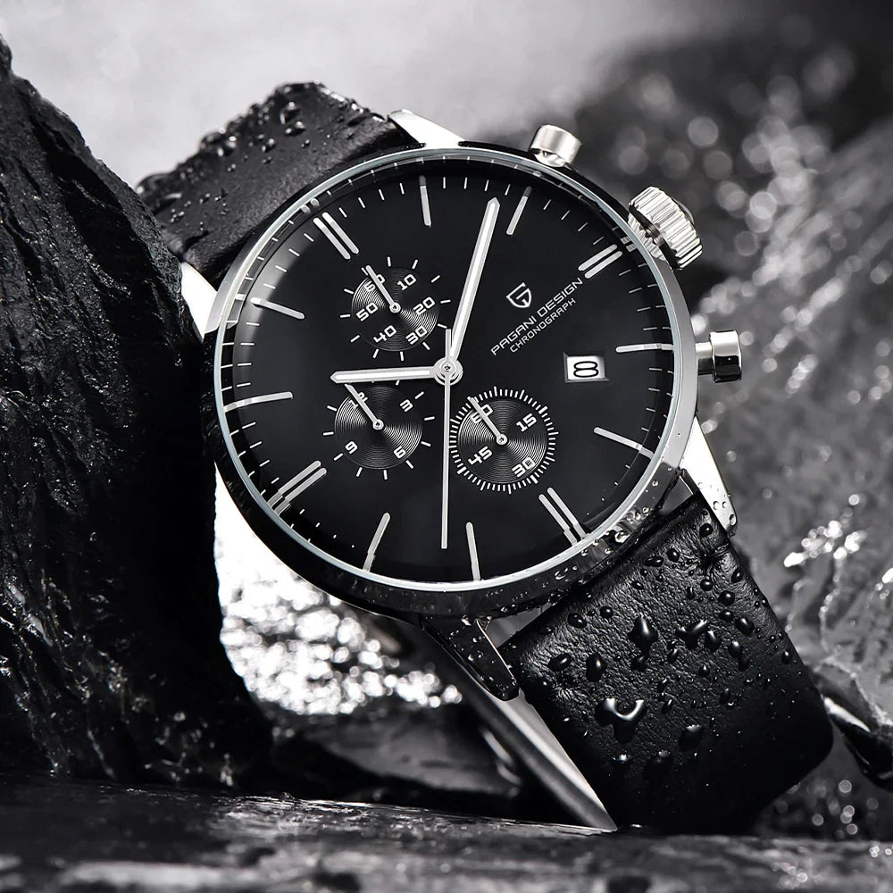 2026 new Pagani design watch VK67 men's quartz watch top leisure sports chronograph stainless steel waterproof men's watch reloj
