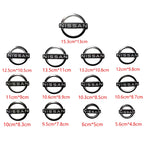 Car Front Grille Emblem Rear Trunk Badge Cover Steering Wheel Sticker for Nissan Qashaqai Sylphy X-trail Note Elgrand Leaf Teana